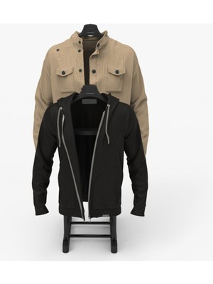 Goo Plus Çift Askılıklı Dilsiz Uşak - Yükseklik Ayarlı Elbise Askısı