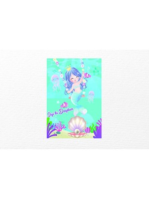 Ece Parti Deniz Kızı Konsepti Temalı 70X100 Ölçüsünde Branda Afiş