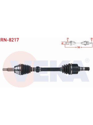 Otoco Renault Talısman 1.6 Dcı A-T 2015- Komple Aks Sol Ön Uzunluk 700MM 391018508R