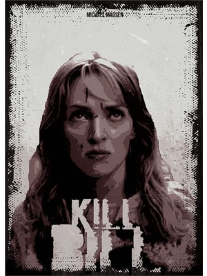 Ekart Kill Bill Film Afişi Desenli Mdf Tablo 50CmX 70Cm