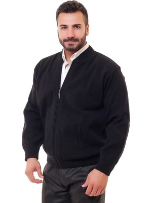 Moda Günday Erkek Lacivert Astarlı Çelik Örgü Hırka Düzastarlı1