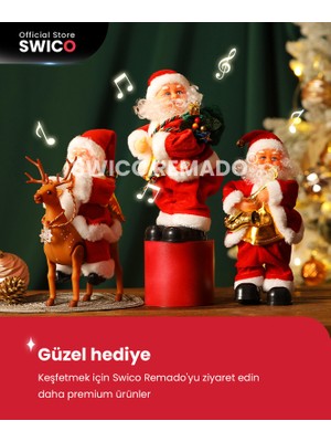 Swico Remado Çocuklar İçin Müzikal Elektrikli Noel Baba Noel Oyuncakları (Yurt Dışından)