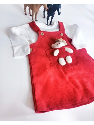Çilek Bebe Ayıcıklı Jile Elbise
