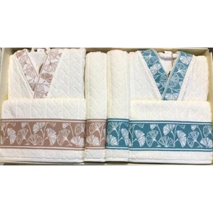 Loseta Aile Bornoz Seti Bej-Mint