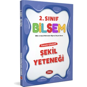 Data Yayınları 2. Sınıf Bilsem Tamamı Çözümlü Şekil Yeteneği