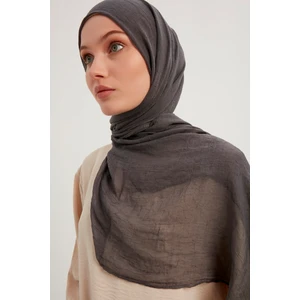Ultra Hafif Bürümcük Şal 90x190cm  - Koyu Füme
