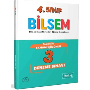 Markaj Yayınları 4. Sınıf Bilsem Çözümlü 3 Fasikül Deneme Sınavı