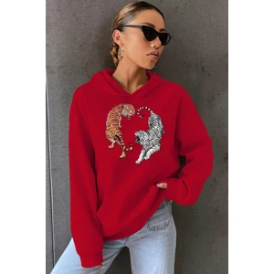 Tiger Baskılı Sweatshirt