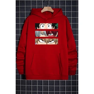 Makima Hugging Denji Baskılı Sweatshirt