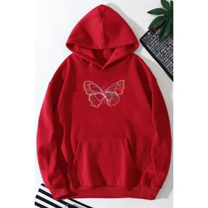 Butterfly Baskılı Sweatshirt