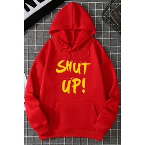 Shut Up Baskılı Sweatshirt