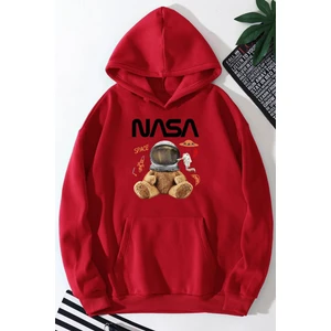 Nasa Bear Baskılı Sweatshirt