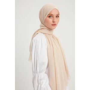Ultra Hafif Bürümcük Şal 90x190cm  - Bej