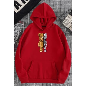 Boys Bear Baskılı Sweatshirt