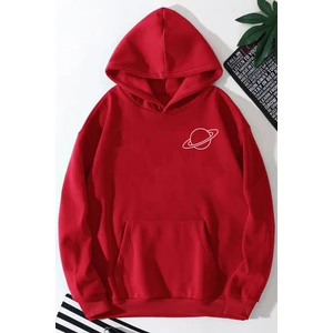 Saturn Baskılı Sweatshirt