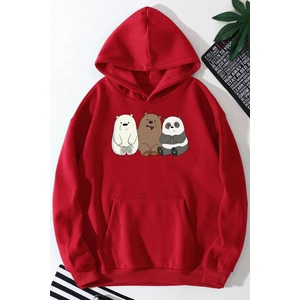 Kafadar Ayılar Baskılı Sweatshirt