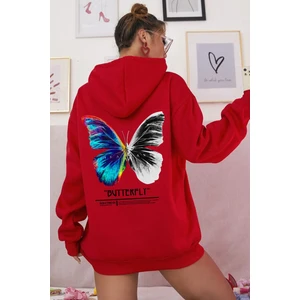 Butterfly Sırt Baskılı Sweatshirt