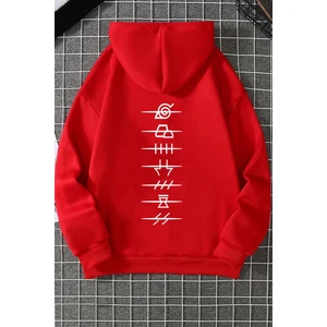 Ninja Akatsuki Sırt Baskılı Sweatshirt