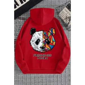 Panda Sırt Baskılı Sweatshirt