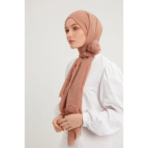 Ultra Hafif Bürümcük Şal 90x190cm  - Açık Kahve