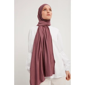 Likralı Penye Viskon Şal 70x180cm - Koyu Gül Kurusu - ŞALESS
