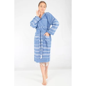 Buldan Concept Miranda Peştemal Bornoz Mavi