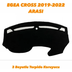 LION AUTO Egea Cross 2019-2022 Arası 3 Boyutlu Halı Kumaş Torpido Örtüsü