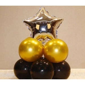 10 Adet/takım Gül Altın Gümüş Balon Seti