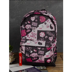 GC GÖKHAN CLUB Black Pink Baskılı Okul ve  Sırt Çantası