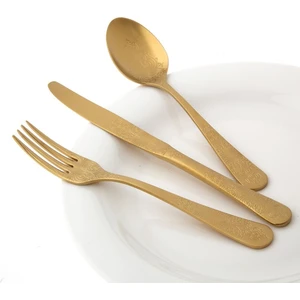 Antique Titanyum Gold 12 Kişilik 84 Parça Çatal Kaşık Bıçak Takımı