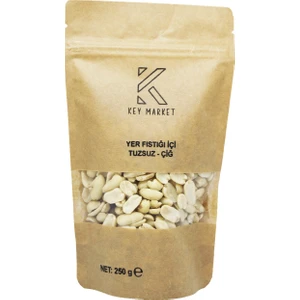 Key Market Soyulmuş Tuzsuz Az Kavrulmuş Yer Fıstığı 250 gr