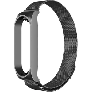 Xiaomi Mi Band 5-6-7 Uyumlu Metal Kasalı Mıknatıslı Kordon Kayış - KY52