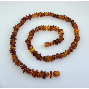 Tesbihci Efendi Damla  Kehribar Yetişkin Konyak Rengi Kolye 45 cm