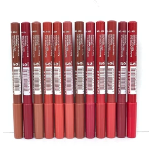 Dudak Kalemi Matte Color Lipstick Jumbo Kalın Kalem Ruj Waterproof 12 Li Set Kalın