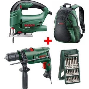 Darbeli Matkap EASYIMPACT600 + Bosch Dekupaj Testere Makinası + 25 Parça Vidalama Ucu Seti