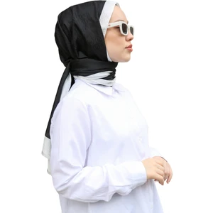 Hint Ipek Monogram Şal - Siyah & Beyaz