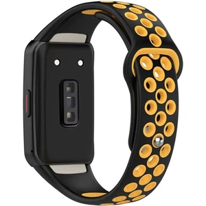 Huawei Band 6 / Honor Band 6 Için Delikli Silikon Kordon Kayış - KY53