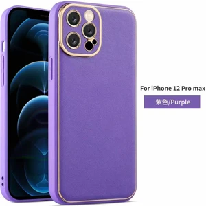 Iphone 14 Pro Max Dik Kenarlı Deri Görünümlü Atlas Kapak