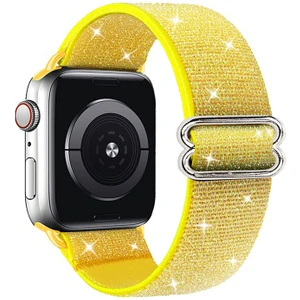 Apple Watch 42 mm / 44 mm / 45 mm Simli Esnek Hasır Örgü Kordon Kayış - KY44-2