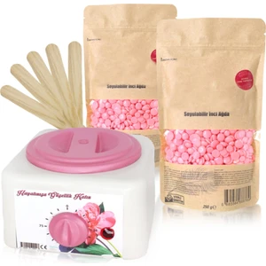 2 Adet Pudralı Ağda 250 gr + Ağda Makinesi + Spatula Seti