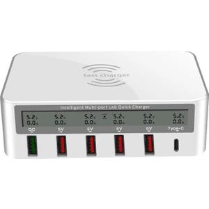 Hızlı Şarj Evrensel Kablosuz 5 Portlu 5 USB Bağlantı Noktaları Qc 3.0 (Yurt Dışından)