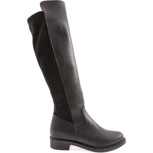 615-22K Kadin Fermuarli Knee High Çizme