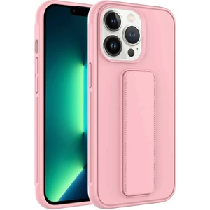 Apple iPhone 13 Pro Kılıf Qstand Darbe Emici Silikon Kapak Pembe