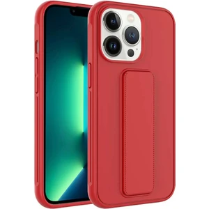 Apple iPhone 13 Pro Kılıf Qstand Darbe Emici Silikon Kapak Kırmızı