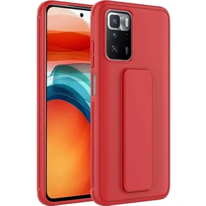 Xiaomi Redmi 10 Kılıf Qstand Darbe Emici Silikon Kapak Kırmızı