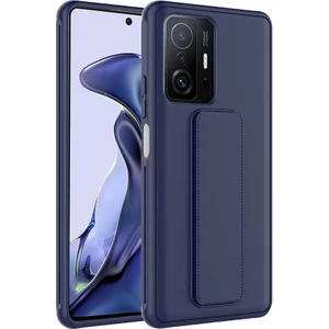 Xiaomi Mi 11T Pro 5g Kılıf Qstand Darbe Emici Silikon Kapak Lacivert
