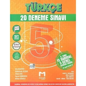 Mozaik Yayınları 5. Sınıf Türkçe 20 'Li Deneme