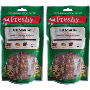 Beef Chew Bar - Ikili Set Dana Ciğerli Süper Besin 10 Tam Bar Veya 50 Parça - 200 Gram