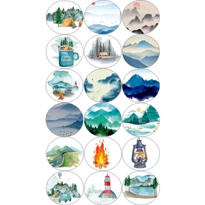 Engin Print Doğa Temalı Sticker