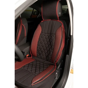 Ertek Oto Elegance 5'li Set Minder Siyah-Kırmızı